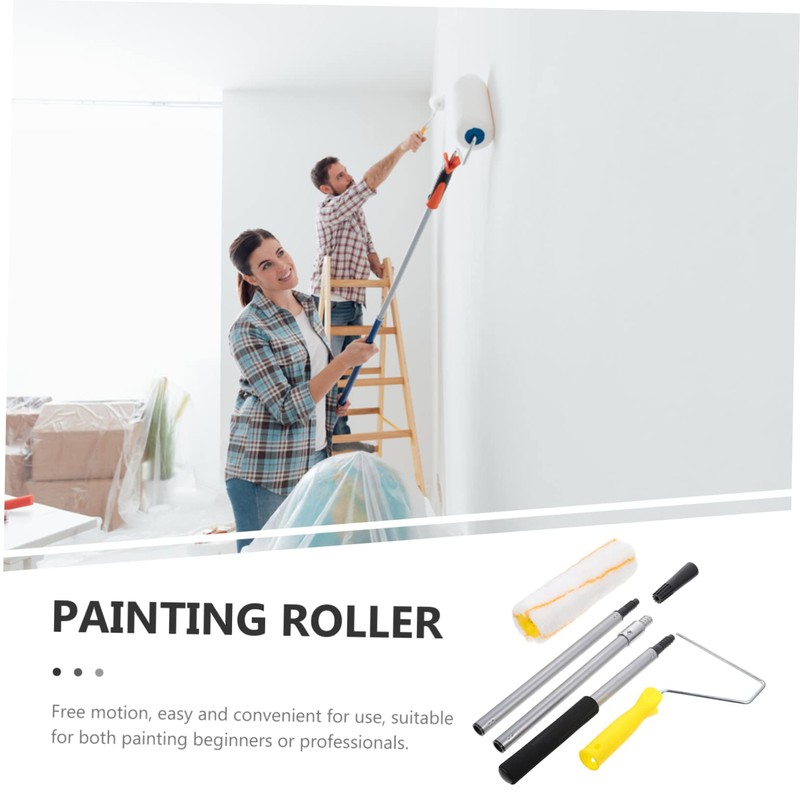 FUNOMOCYA Long Handled Paint Roller with Extension Pole - Ceiling