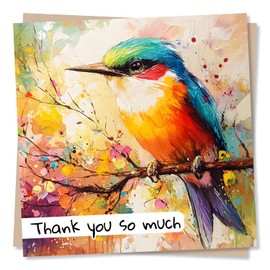 Thank You Card For A Loved One - Bird Lover, Nature Lover - Appreciation, Gratitude - For a Friend, Best Friend, Relative, Colleague, Partner, Partner, Teacher, Other