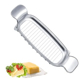 lasuroa Butter Slicer Cutter, Stainless Steel Cheese Cutter Butter Slicer Parts Multifunctional Kitchen Food Tool Butter Cutter Wire Cheese Slicer for Block Cheeses and Butter Gadgets Accessories