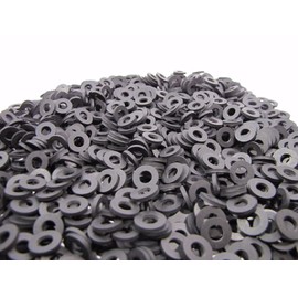 (100 Pack) Oil Resistant Neoprene Rubber Fender Washers 1/2" OD x 1/4" ID x 1/16" Thickness - Endeavor Series Rubber Washers