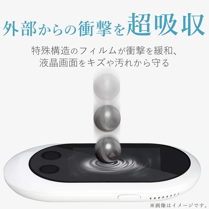 Elecom PM-PKTWFLFP Pocket Talk W Film, Shock-Absorbing, Anti-Fingerprint, Anti-Glare