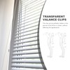 Kichvoe 20Pcs Blinds and Valance Clips Wear-Resistant Blind Clips Plastic