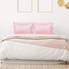 sourcing map Luxury Satin Oxford Pillowcases, Pair of 2 Pink