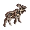 3D Wood Carving Animal Multi Layer Forest Animal Wood Carving