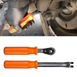 Frtcaty 2PCS Slack Adjuster Release Tool Kit – Includes Double Square Ratcheting Wrench & Fork End Tool for Air Brake Adjustment