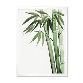DesignQ Palm Bamboo Detail II Traditional Framed Wall Art