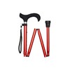 Folding Cane in Red with Silicone Handle
