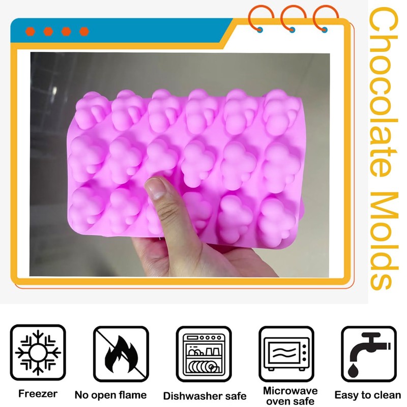YIMINGMOLD Clouds Shaped Silicone Chocolate Molds Cloud Chocolate Mold For