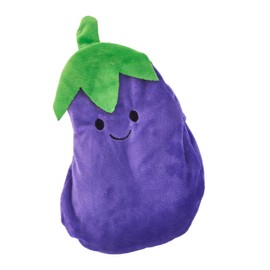 K Collection Heat Pack with Novelty Plush Cover - Aubergine Design - Microwavable Plush Clay Beads Heat Bag - Heating Pads Hot