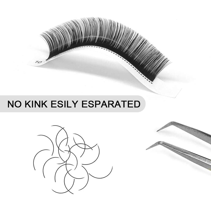 Eyelash Extensions 0.05 D Curl 13mm QUEWEL Classic Eyelash Extensions