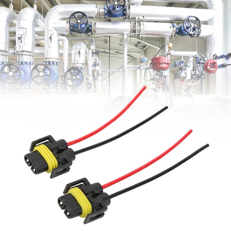 2pcs Fog Light Connector H11-1 Headlight Connector ABS Headlight Wiring
