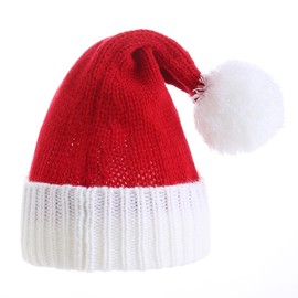 AHAHA Santa Hat for Women Men Unisex Christmas Hat Premium Acrylic Beanie Warm Party Hat for Christmas New Year