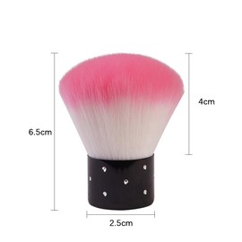 Nail Brush Nail Dust Nail Supplies Pink 1pc Standalone Compact Durable Comfortable Simple Convenient Nail Brush