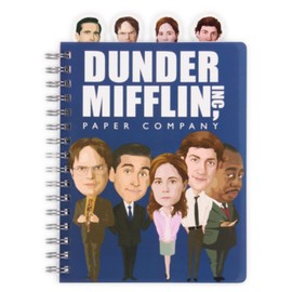 The Office TV Show - Dunder Mifflin Character Tabs - Spiral Journal Notebook