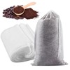 Yzurbu 200pcs 4''x6'' Cold Brew Coffee Filter Bags, No Mess