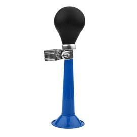 Ausla Bugle Retro Clown Horn, Kids Bicycle Horn, Classic Vintage Metal Twist Speaker, Siren, Hooter, Snail, Air Horn with Crimp Bulb for Vehicles, Bikes, Golf Carts (Blue)