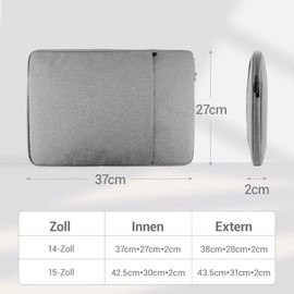 XRXYMQ Laptop Sleeve 14 Inch for MacBook Air Bag MacBook Pro Bag Mac Book Case Waterproof Laptop Protective Case Grey Laptop Sleeve 14 Inch Fits with Small Compartment Compatible with Acer / Asus