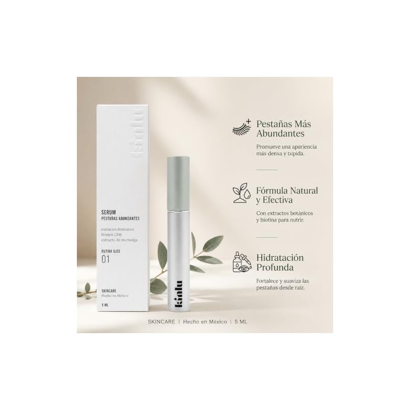 RP/01 Serum Pestañas Abundantes de KINLU (5ml) Transparente