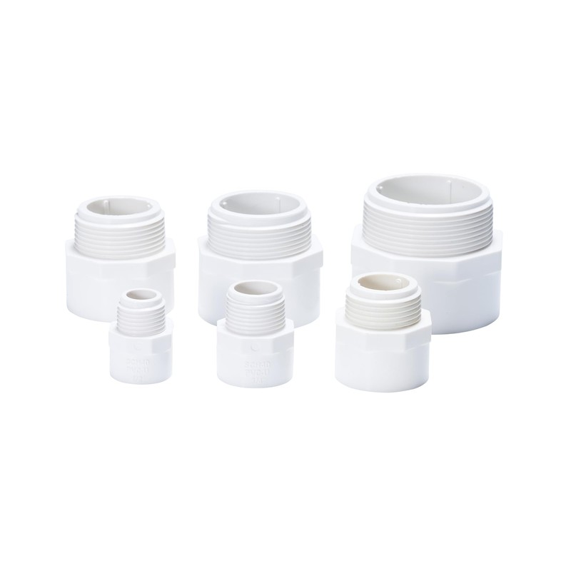PVC Male Thread Adaptor 4PCS(1 1/2 Inch)