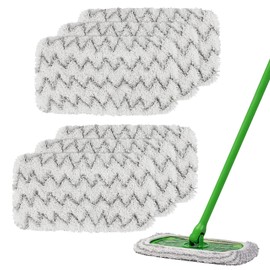 Reusable Mop Refill Pads Compatible with Flash Speedmop, Heavy Duty Scrubby Microfiber Mops Cover Multi-Surface Cleaning Wet Dry Mops for All Hard Floors