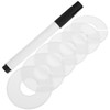 Ciieeo 50Pcs Clothes Dividers with Marker Pen Wardrobe Hangers for