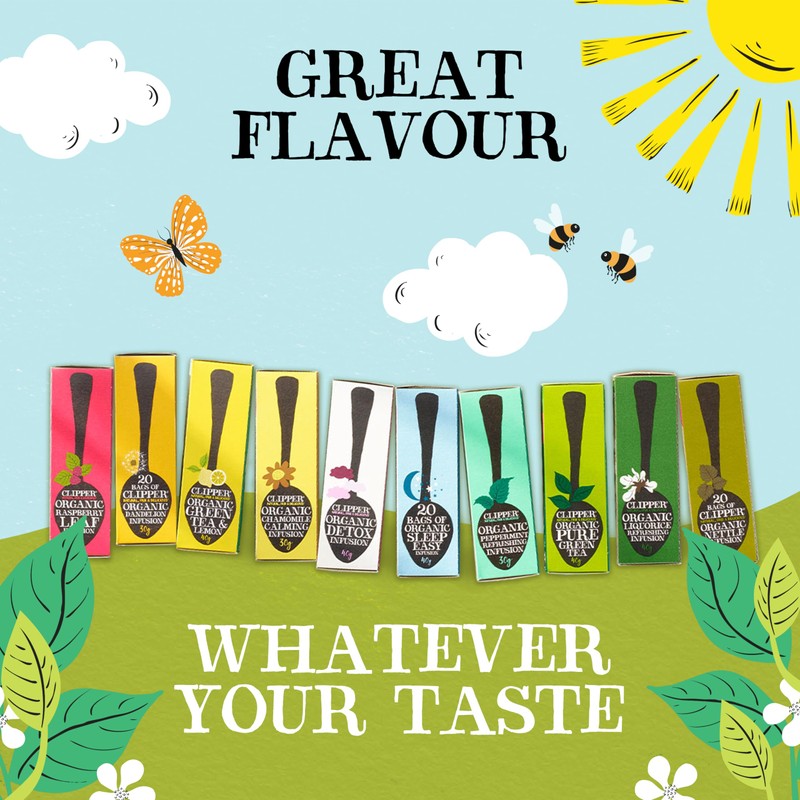 Clipper Tea, Orange & Turmeric, Organic Tea with Licorice Root,