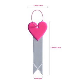 YNGMEIYER 6Pcs Safety Reflector with Chains, High visibility and safety at nigh ，Reflective Keychain,Kids Reflector Pendant for School Bag, Cycling, Walking, Running, Backpack, Dog Walking (3 Colors)