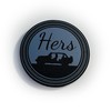 2 Custom Emblem for Hers Rated Jeep Style Fender Badge