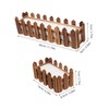 Operitacx 2pcs Rustic Rectangular Flower Pot with Foam Insert for