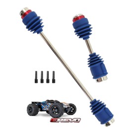 RCMYou Centor Drive Shaft Upgrades Part for 1/10 E-Revo VXL Brushess(E-Revo 2.0),Front Rear #45 Steel Centor Driveshafts CVD Hop-up,Replace #8655R,2-Pack,Blue (More Powerful)