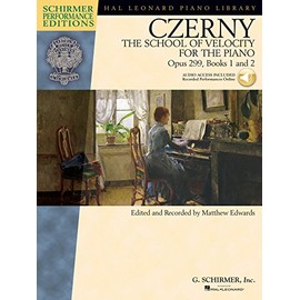 Carl Czerny - The School of Velocity for the Piano, Opus 299 - Books 1 & 2 (Book/Online Audio): Includes Access to Online Audio of Full Performances