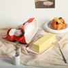 Bicuzat Ceramic Butter Dish with Lid Butter Keeper Butter Plate