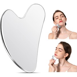 VGY Stainless Steel Gua Sha Facial Tools, Tighten Skin Massage Guasha Beauty Tool for Face Body Eyes Neck Massager