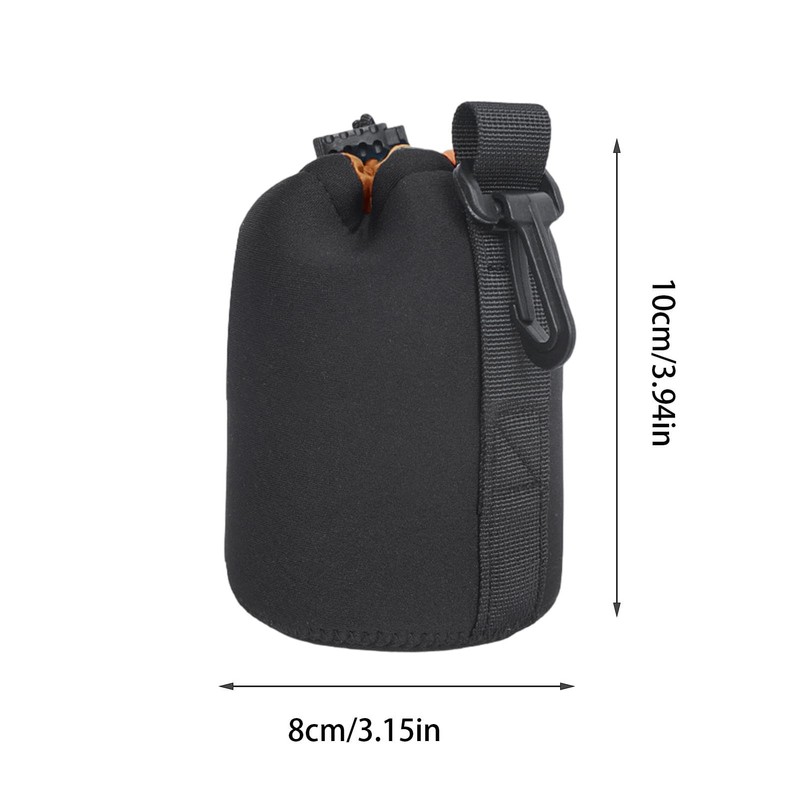 Camera Lens Pouch - Thick Neoprene Lens Bag Case -