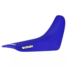 Enjoy MFG 2001-2024 Suzuki DR 650 gripper seat cover   all BLUE standard #244 LOGO
