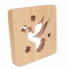 2W 3D Wood Carving Lamp Warm White Light Peace Dove