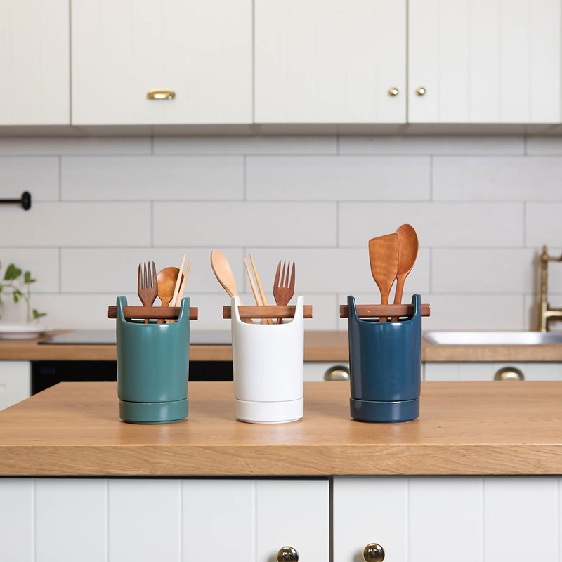 cusinine Kitchen Utensil Holder for Flatware, Silverware, Cutlery and Cooking