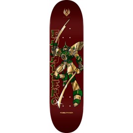 Powell Peralta Steve Caballero Gundam Flight Skateboard Deck, Burgundy/Gold Foil, 8.25" x 31.95"