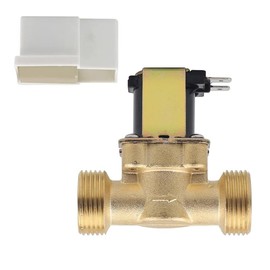 GERUI Solenoid Valve, 3/4 Inch AC 220 V Solenoid Valve Water Inlet Brass Electronic Solenoid Valve Normally Closed Electromagnetic Valve for Water Control (3/4 Inch Solenoid Valve)