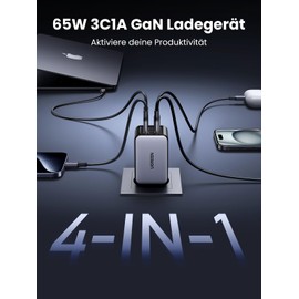 UGREEN Nexode 65W GaN Charger 3C1A New