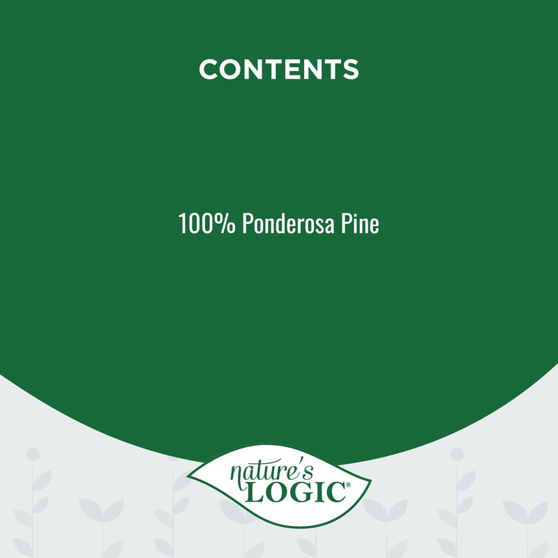 Nature's Logic 100% Natural Pine Pellet Cat Litter - 100%