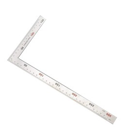 Liyafy Stainless Steel 90 Degree Shaped Dual Angle Side Square Layout Tool L Metric Square Ruler 150x300mm 90 degree angle ruler