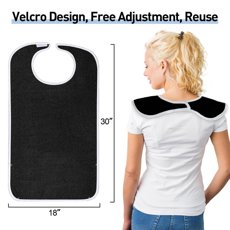 Pozico Adult Bibs for Eating Women/Men/elderly Washable,Waterproof, Clothing Protectors &