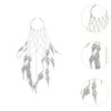 Hellery Feather Headband with Tassels for Beach Events And Celebrations,