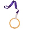 Purgano Baby Pull Ring, Wooden Activity Ring with Strap, Early