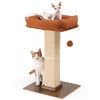 FUKUMARU Cat Scratching Post, Retro-Style Tall Scratch Posts with Perch