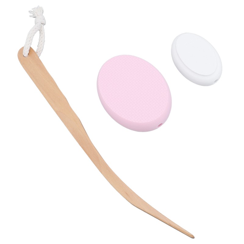 Lotion Applicator Long Handle Back Cream Applicator with 4 Replaceable