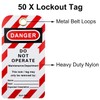SAFBY Lockout Tagout Tags, 5.7"x2.9", OSHA Compliant, Loto Lock Out