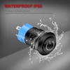 DaierTek 6pcs 12V Latching Push Button Switch LED Blue 12mm