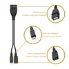 DSYJ DSYJ-D0000101 Micro USB Host OTG Cable with Micro USB
